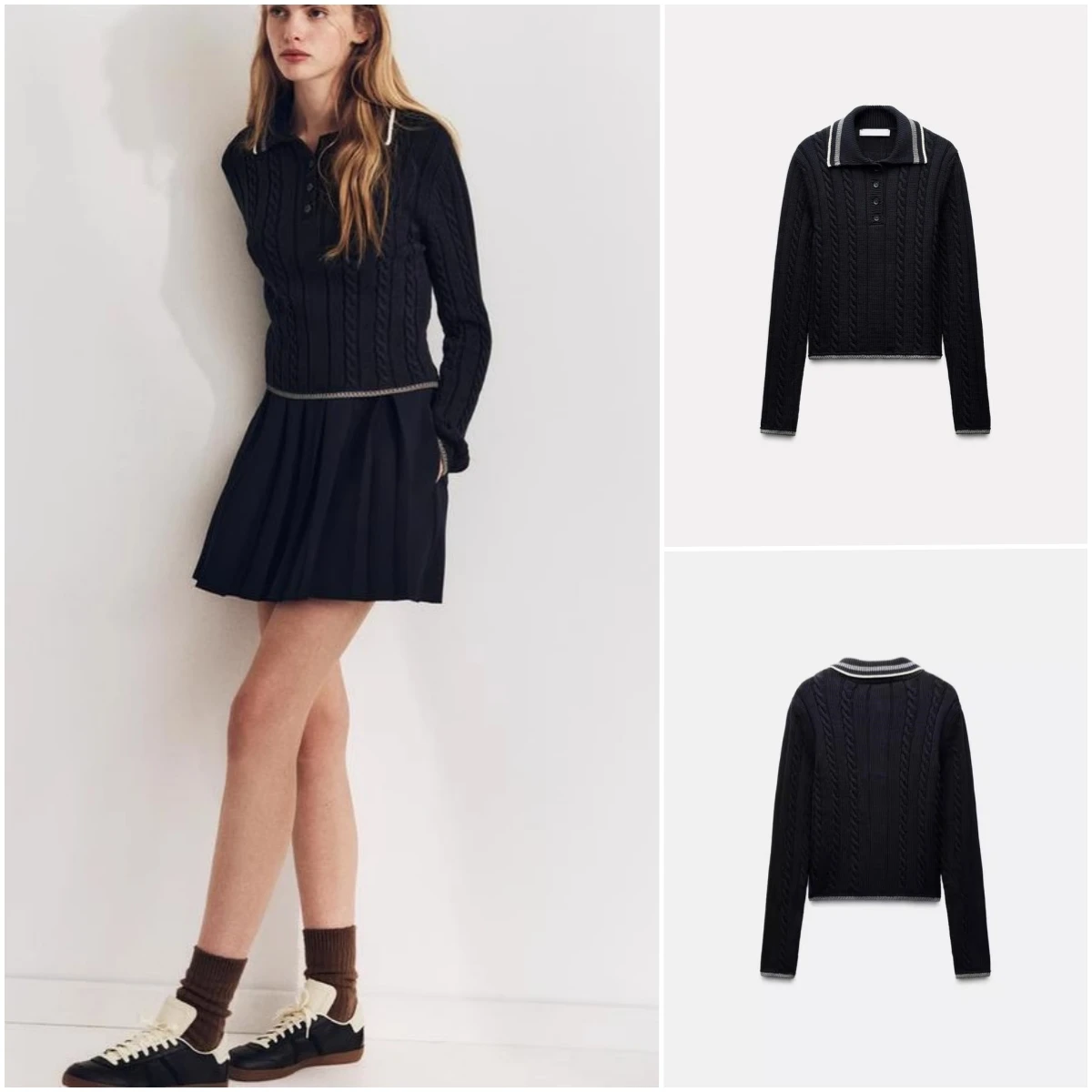 

Повседневный американский колледж Sle Long Sve Ne вязаный свитер женский модный весенний Новое поступление из полиэфирного волокна Regula...