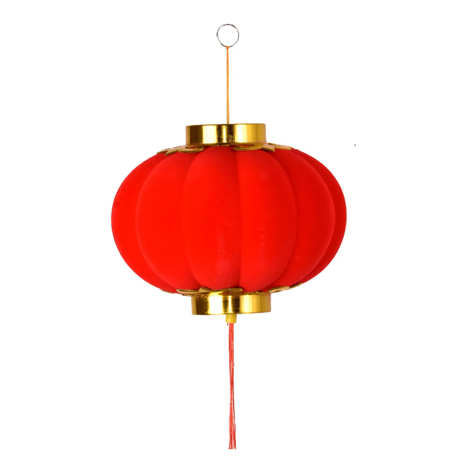 16/30 Pieces Of Flocked Bonsai Hangings Chinese New Year Red Decorative Lanterns New Year Lanterns Home Decorations