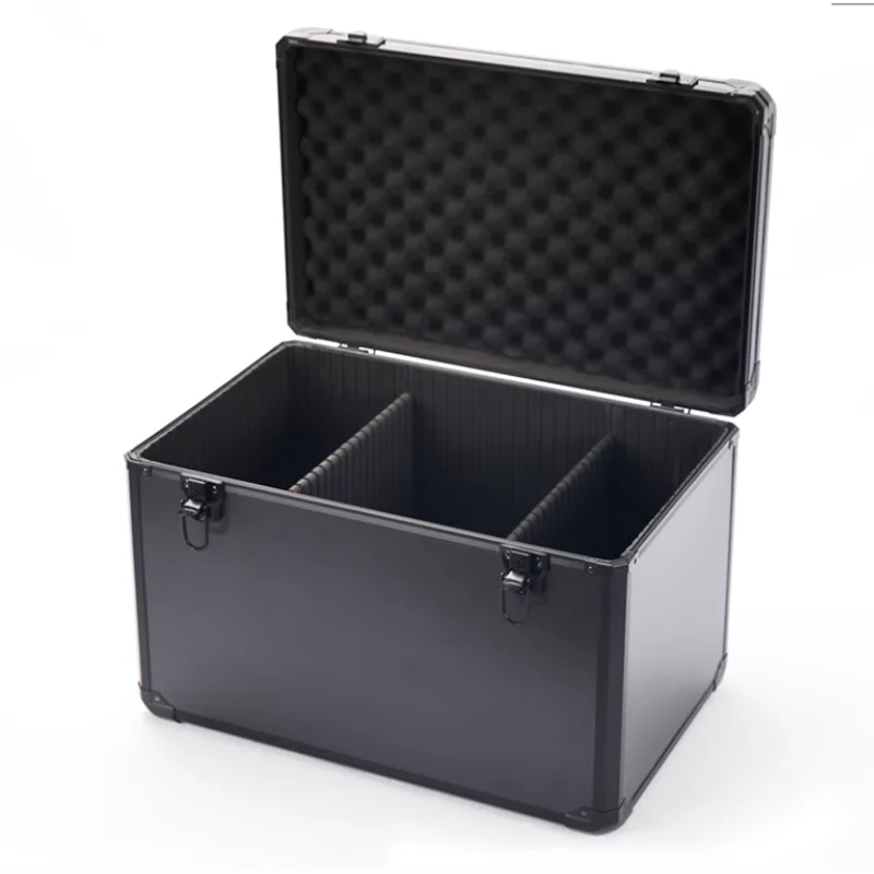 Aluminum Toolbox Ice Fishing Bow Storage Box With Wheel Portable Rod Case Laptop, Camera Protection Box Customized