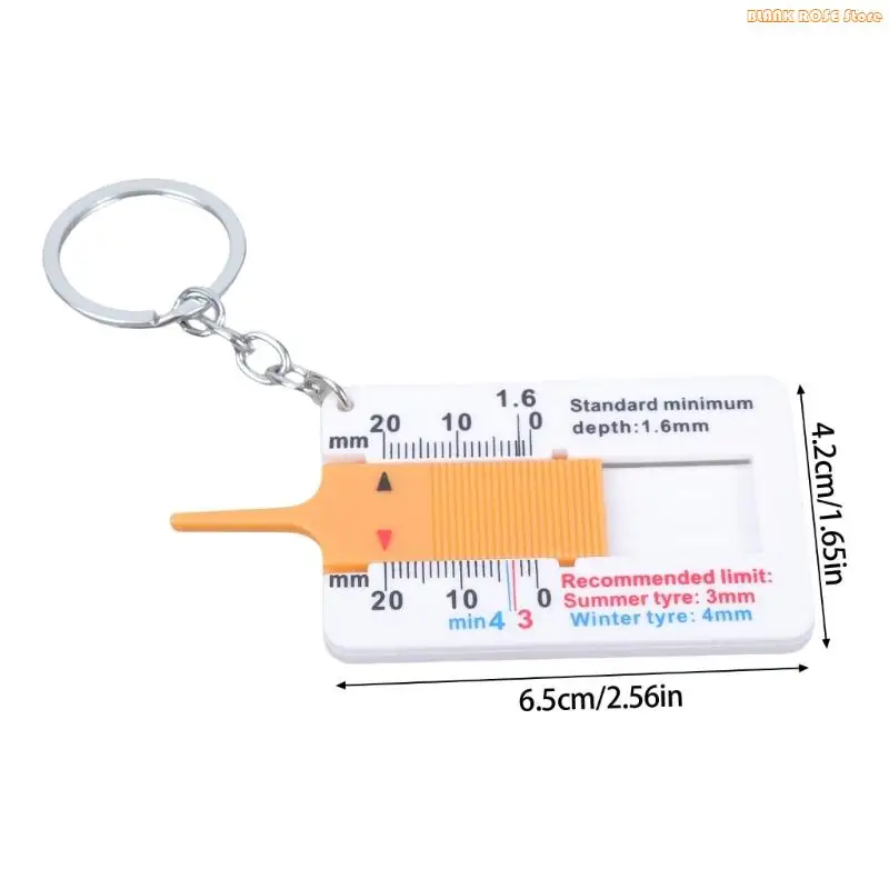 K1AE 4PCS Łatwe przenoszenie opon kroczy manotne narzędzie do pomiaru samochodowego Wyświetlacz skali cyfrowej łatwy do dla