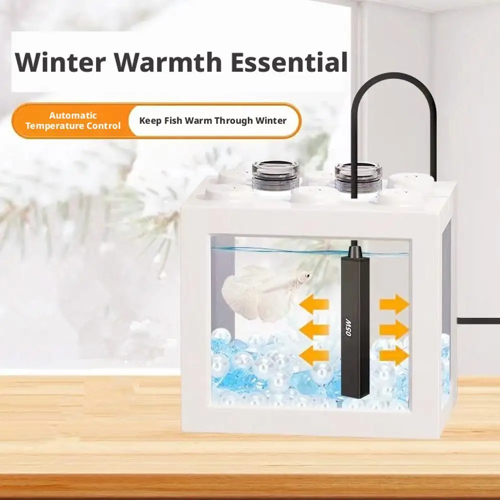 Mini-Aquariumheizgerät, USB-betrieben, Tauchheizstab für Fischbecken, Konstanttemperaturregler für Betta-Kleinaquarien – Detail 3