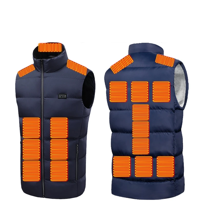 Winter New 21 Areas Heated Vest Men USB Electric Heating Jacket Thermal Waistcoat Winter Hunting Outdoor Vest