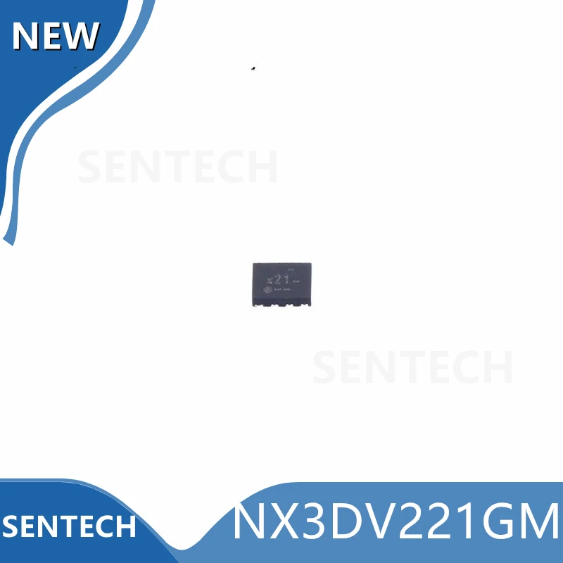 10PCS/LOT 100% New Original NX3DV221GM XQFN-10（x21) High-speed USB2.0 switch with enabling terminal