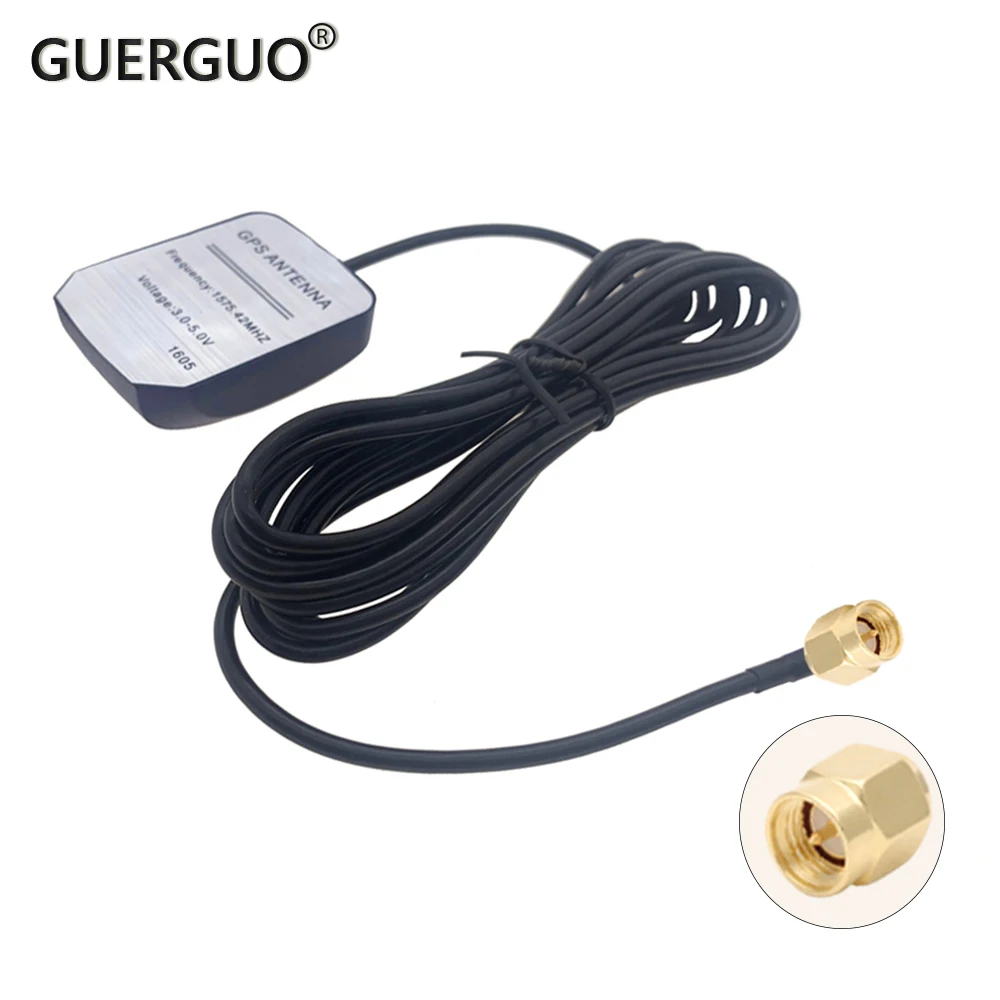 Samochodowa antena GPS SMA Wtyczka męska 1M RG174 Kabel Magnetyczna podstawa Odbiornik GPS Automatyczna antena Adapter do samochodowej kamery nawigacyjnej Odtwarzacz