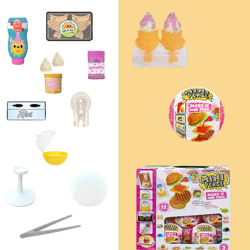 

Miniverse Make It Mini Mini Food Restaurant Series 3- Таинственная слепая коробка Коллекция Мяч Кухня DIY Поделки Детские игрушки