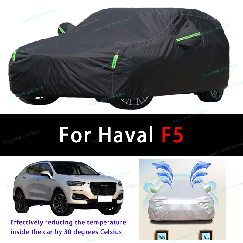 

For Haval F5 Summer Full Car Covers Outdoor Sun uv Protection Dust Cooling Protective Auto Protective Cover