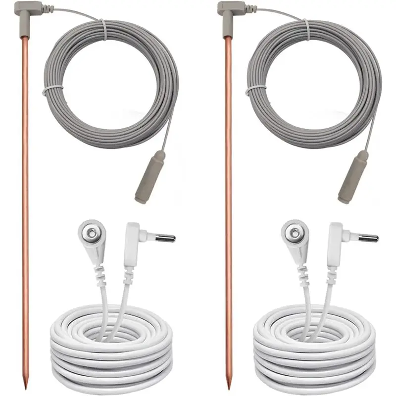 

^Arrival Copper Ground Rod With 40Ft Female Ground Wire Ground Rod Kit,Suitable For Ground Connection Products,With Grounding Ma