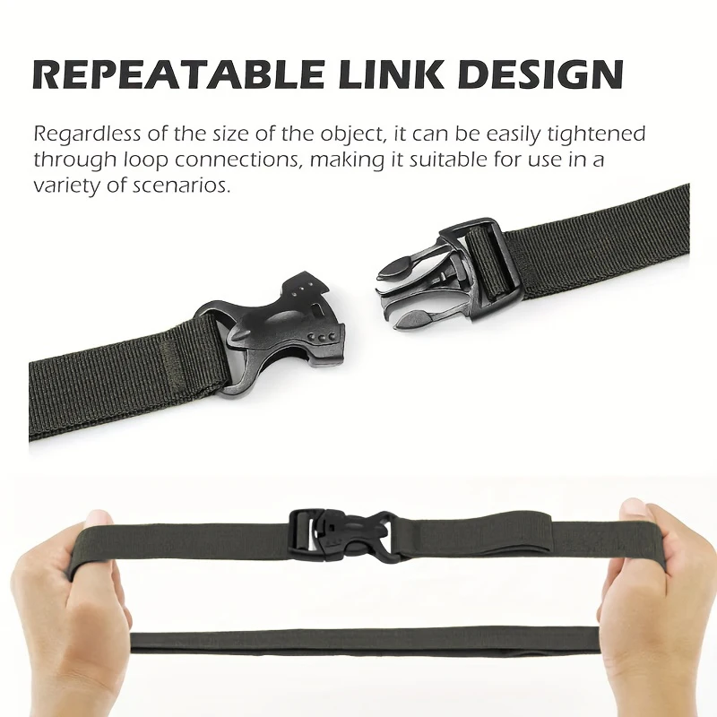 4/8개 전술 배낭 어깨끈 압축 고정 시스템 조절 가능한 레이어 보드 캐리어 기어 캠핑 아웃도어