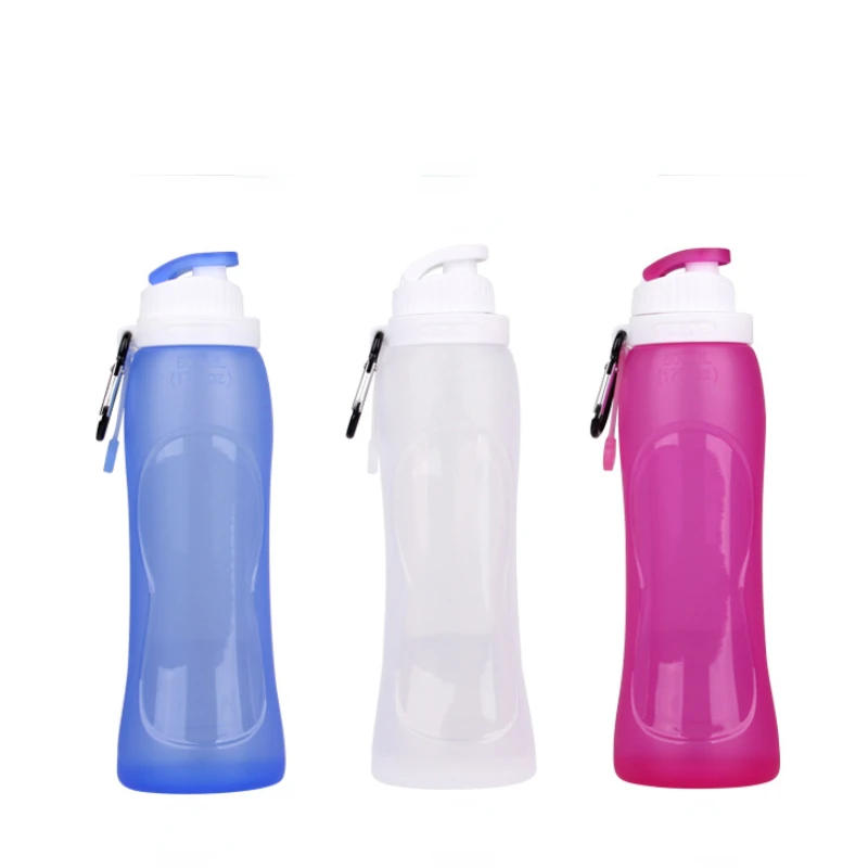 

Silicone foldable water bottle, outdoor sports travel portable kettle water cup, creative travel equipment supplies