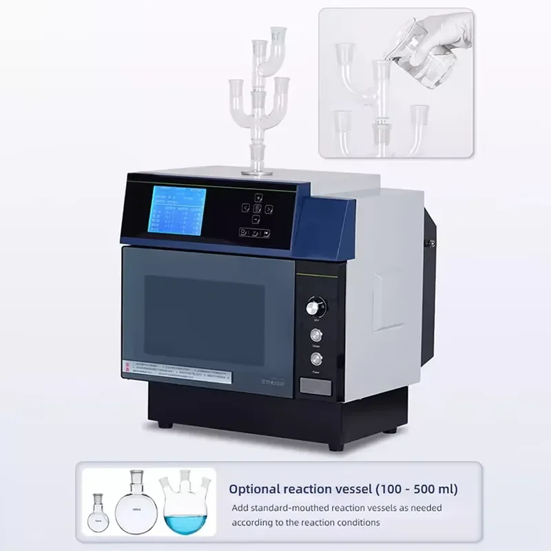 i Laboratory Instrument Pyrolysis Synthesis Reactor Microwave Mini Chemical Reactor 304 Stainless Steel 220V OEM BAXIT Brand