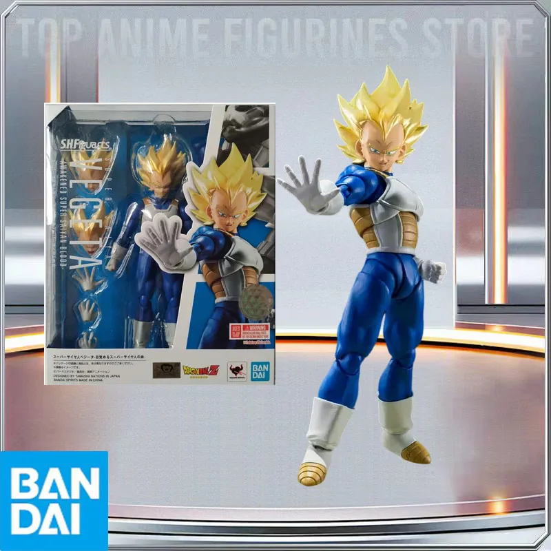 

BANDAI Original Brand New Dragon Ball Z S.H.Figuarts Super Saiyan Vegeta Awakening Super Saiyan Blood Anime Figure Toys Gift