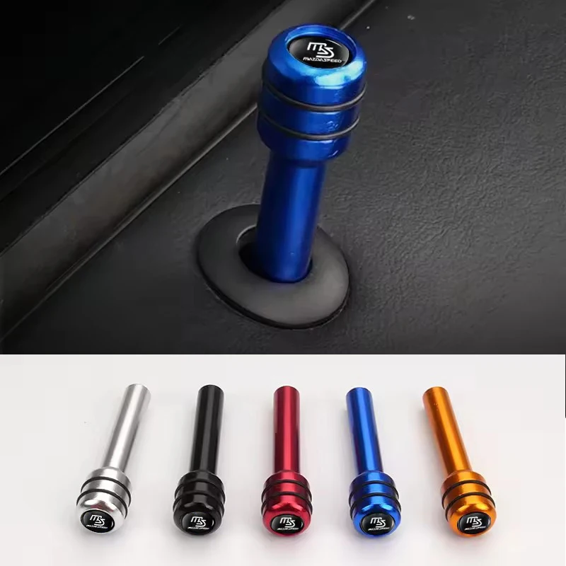 

2/4pcs Car Door Lock Knob Pins Alloy Covers for Mazda 6 3 323 2 Axela Atenza Speed CX-4 CX-3 CX7 CX-5 CX9 CX-30 RX8 RX7