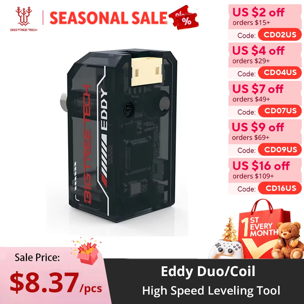 BIGTREETECH Eddy Duo Eddy Coil High-Speed Leveling Tool for Klipper 20 Sec fast leveling for StealthBurner Voron 2.4 3D Printer
