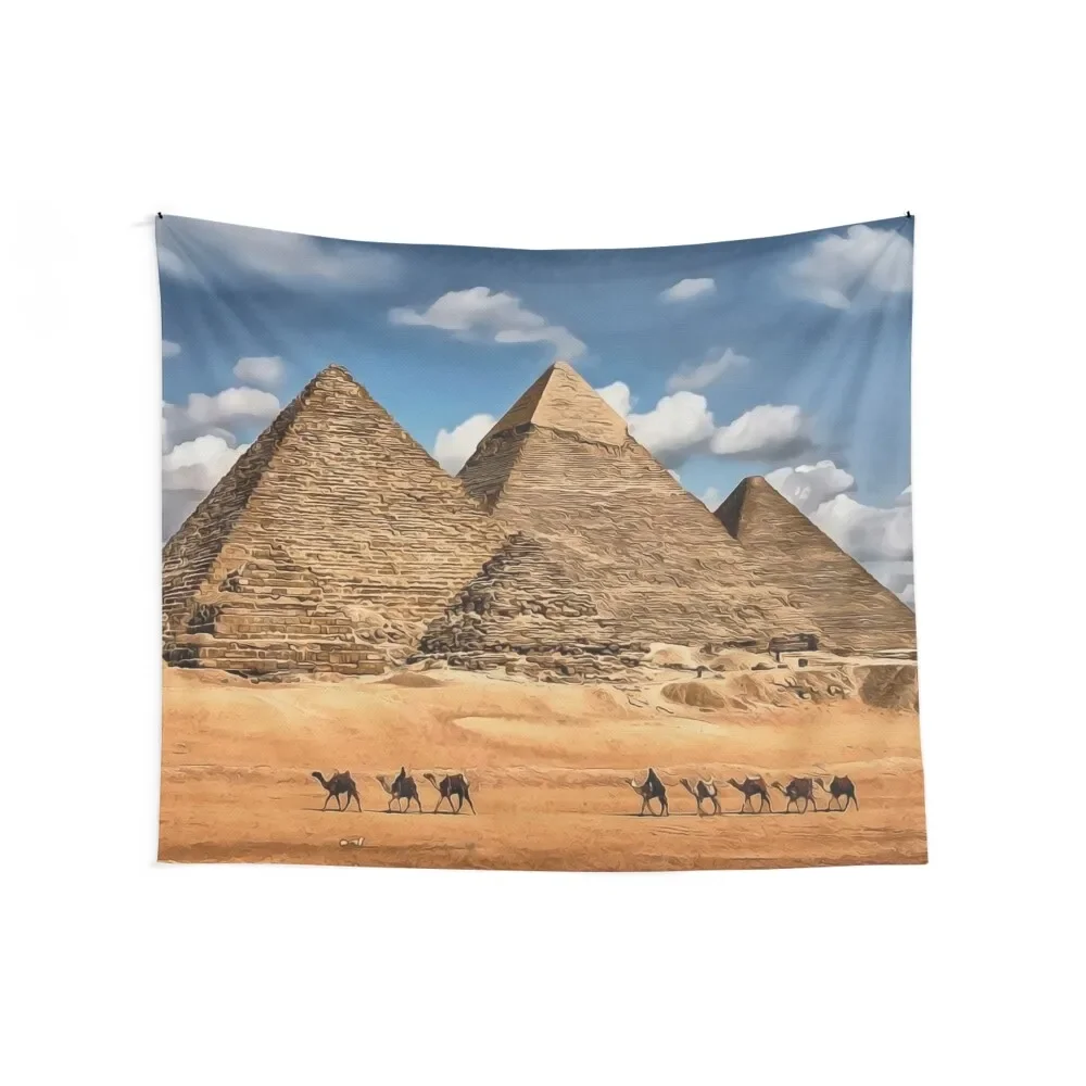 Egypt Pyramids of Giza, Africa Tapestry House Decoration Bathroom Decor Art Mural Decorative Wall Tapestry