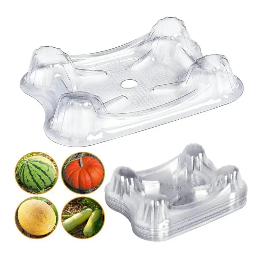 20/50/100pcs Transparent Watermelon Fruit Planting Tray Vegetables Plant Support Basket Household Garden Planting Supplies