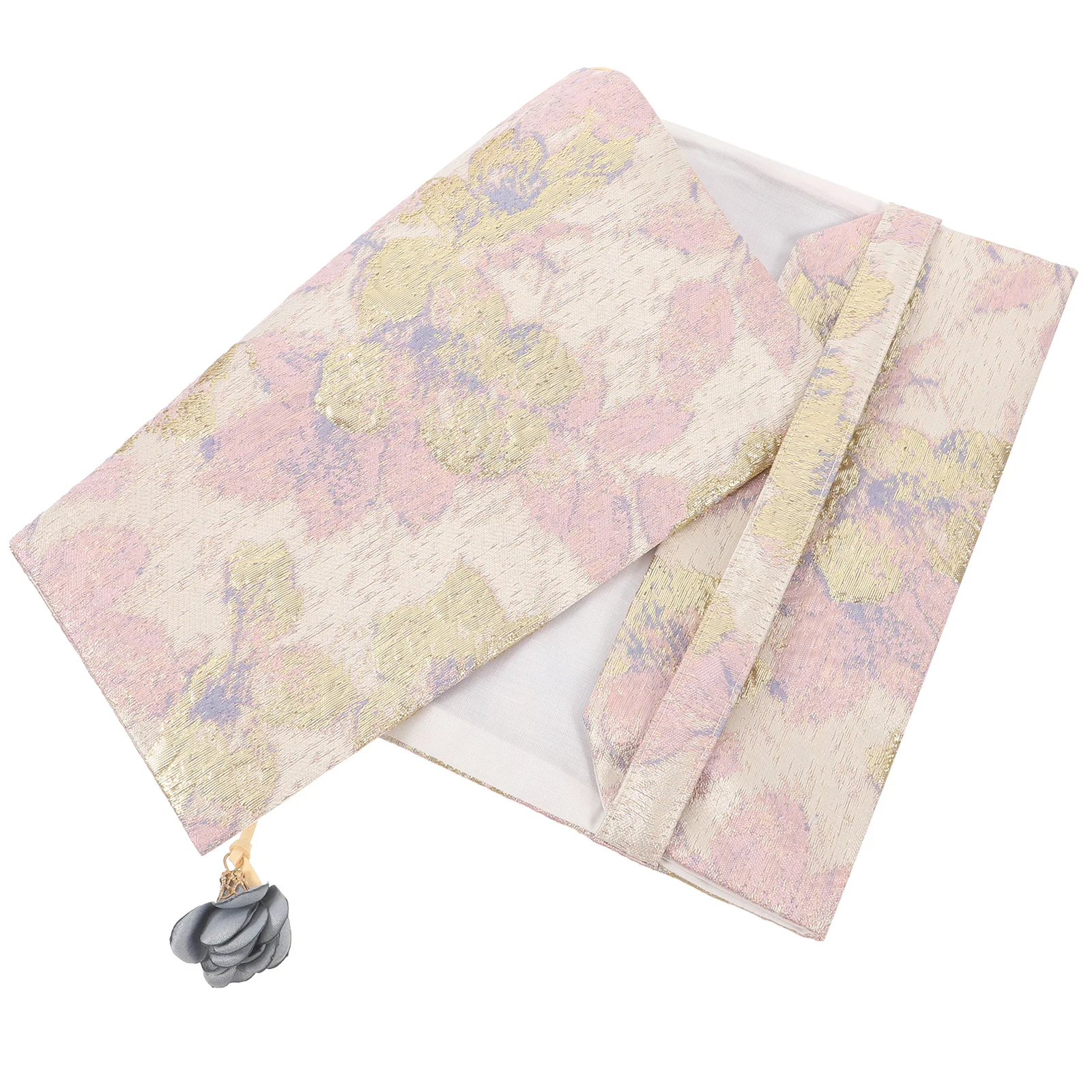 

Fabric Book Cover Protector Adjustable Soft Satin Sleeve for Textbooks Hardcover School Book Protector Reusable