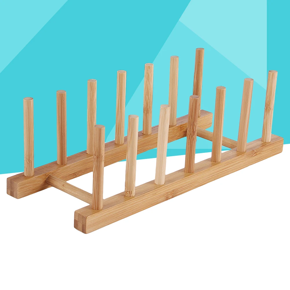 

Wooden Drain Rack Dishes Dryer Shelf Kitchen Tool Wood Material Eco Friendly Plates Bowls Cutlery Storage ganizers Dishwasher