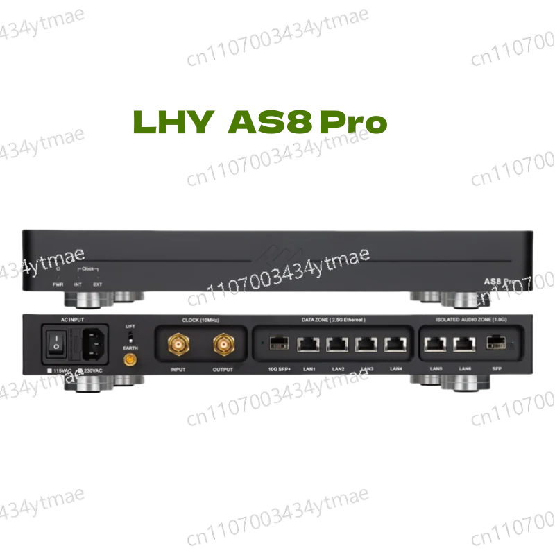 LHY AS8 Pro Flagship Audio HIFI Fever Switch 2.5G 10G Optical Isolation OCXO Clock Newly Launched