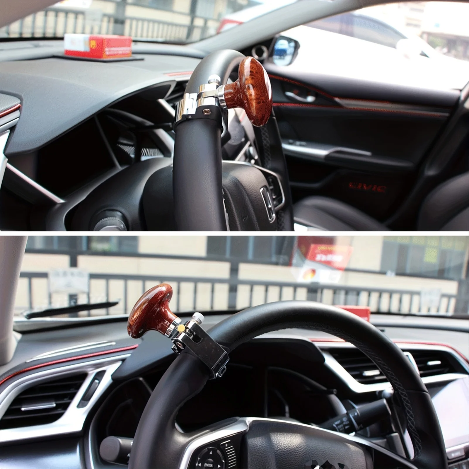 Universal Steering Wheel Spinners Steering Wheel Booster Ball Adjustable Metal Turning Assistant Bearing for Car Easy Driving