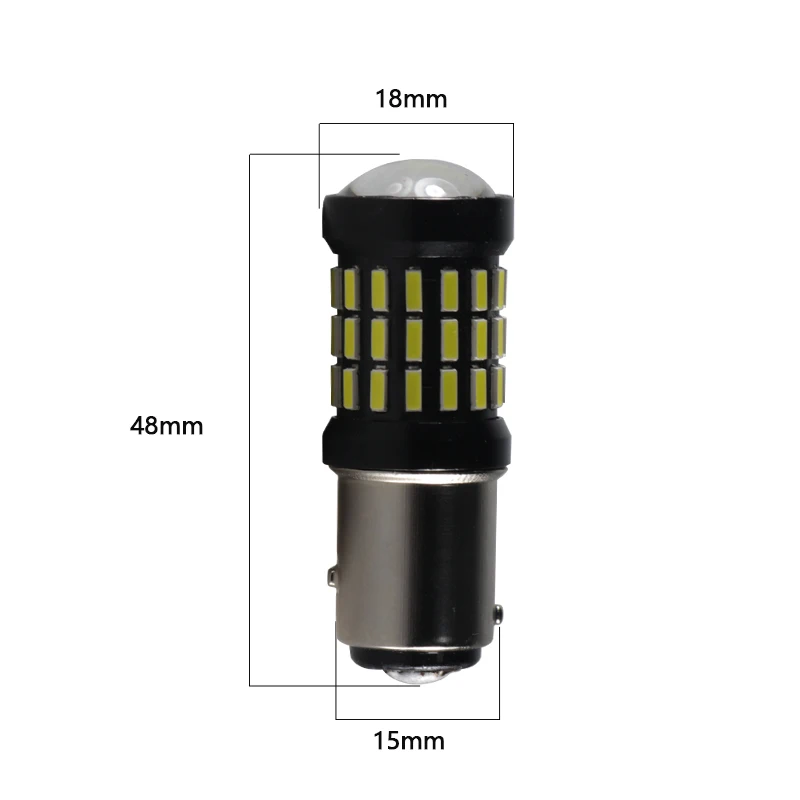 Ampuller Led Car Interior Light P21W 1156 BA15S 1157 BAY15D 12v 24v 7W Auto Turn Signal Lamp Truck Bus Tail Brake Bulb 12 Volt