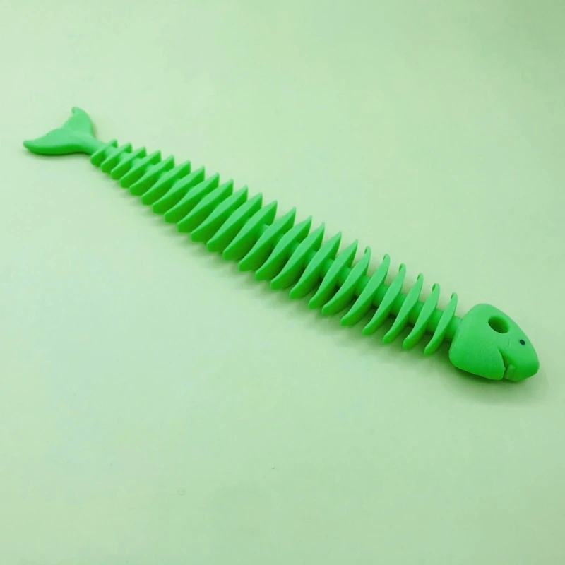 Fish Bone Squeeze Sensory Toy Bubble Autism Special Needs Toy for Kids Adults Slow Rising W3JF