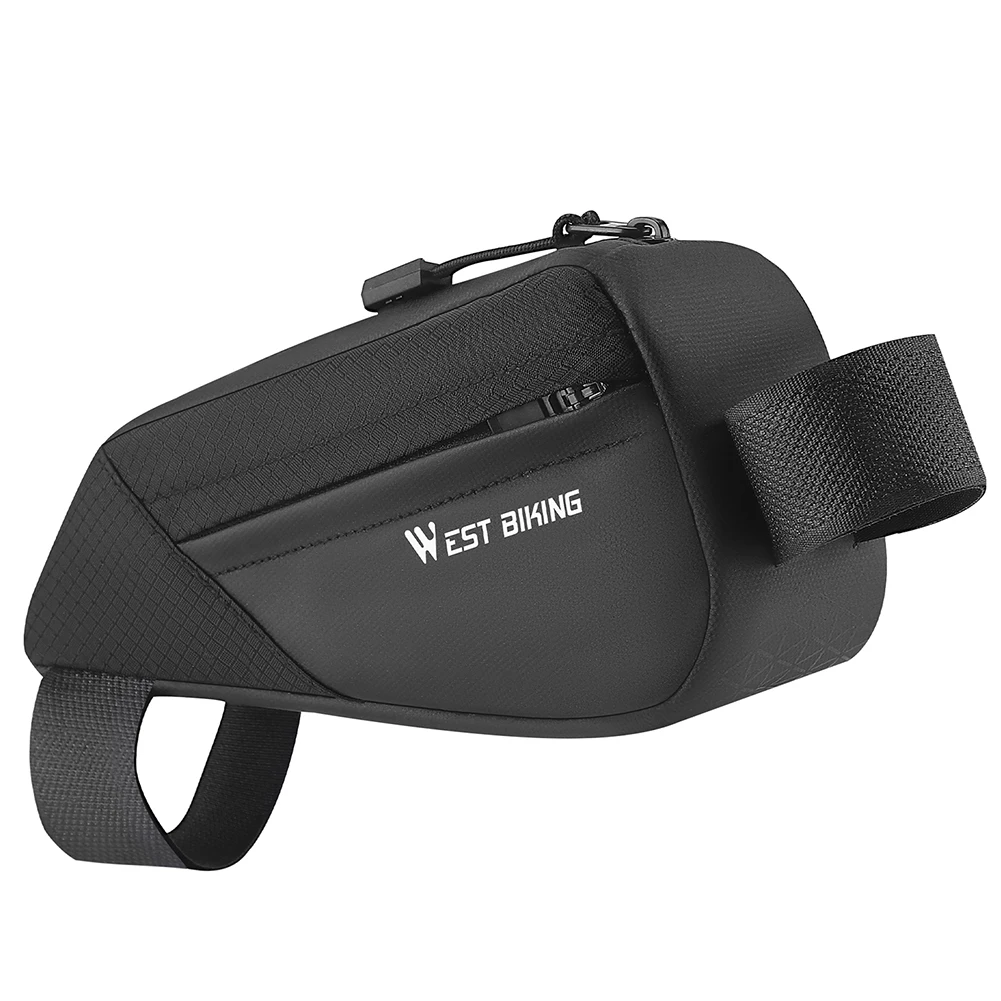 West Biking 0.5L Portable Cycling Bags 3D Shape Small Bike Storage Bag Lightweight Capacity Pocket Road Trip Riding Equipment