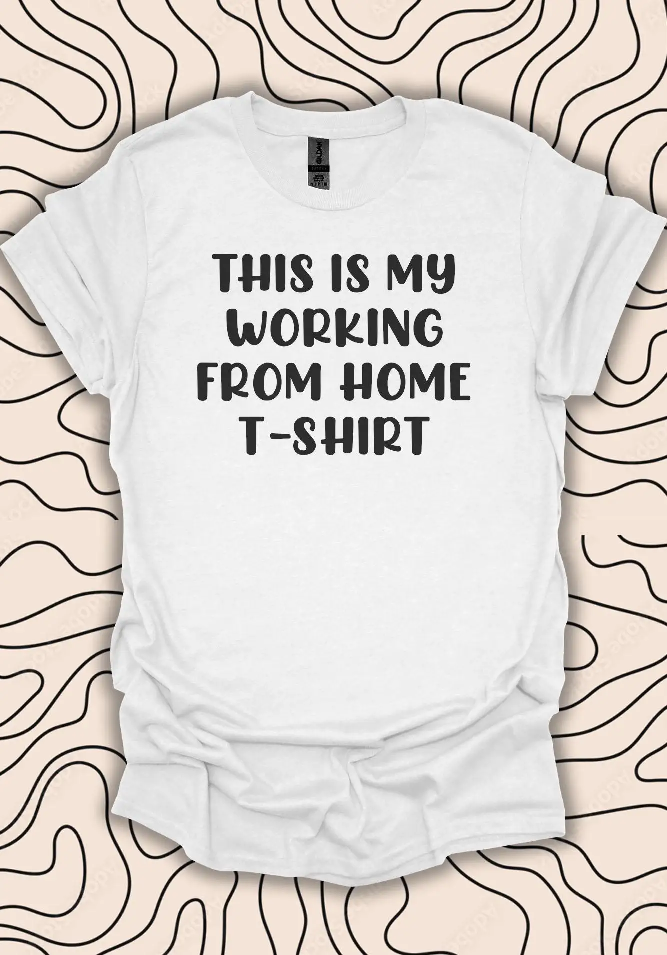 Summer Casual Fashionable Home Office T-shirt - Casual Workwear Style - Funny Remote Gift Shirt Suitable for Both Men and Women