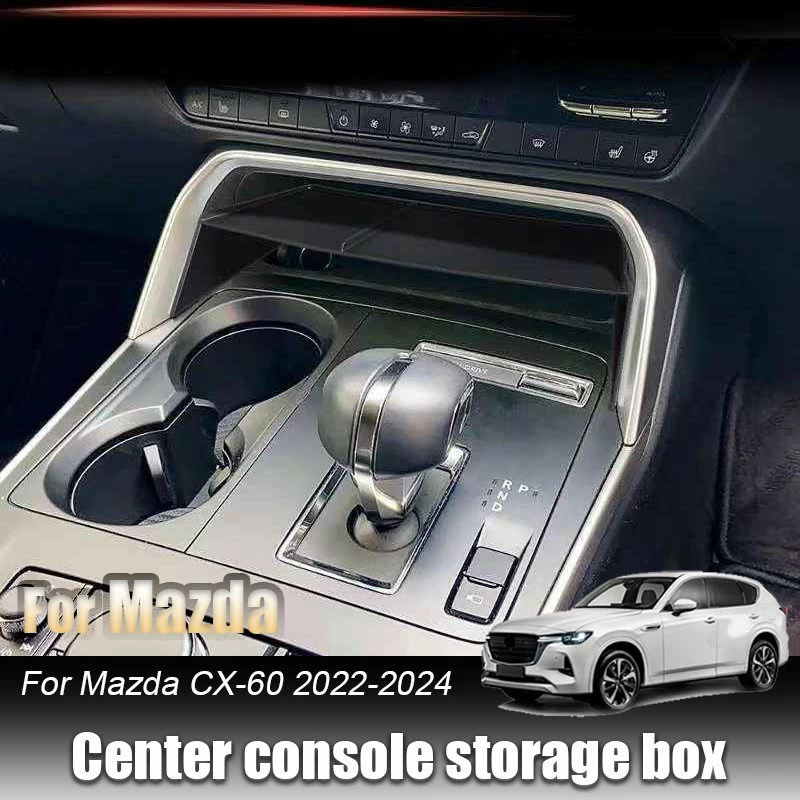 

Для Mazda CX-60 CX60 2022 2023 2024, ящик для хранения под центральной консоль, модификация интерьера автомобиля