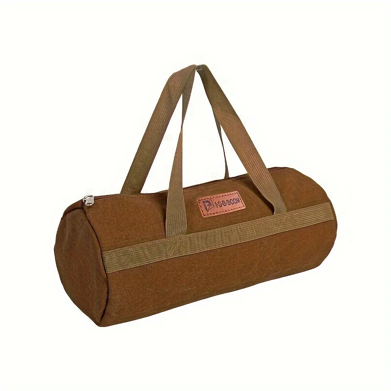 Camping Tools Storage Bag Large Capacity Cylinder Tent Stake Bag Lightweight Tent Peg Ground Nail Holder Bag for Outdoor Camping image 3