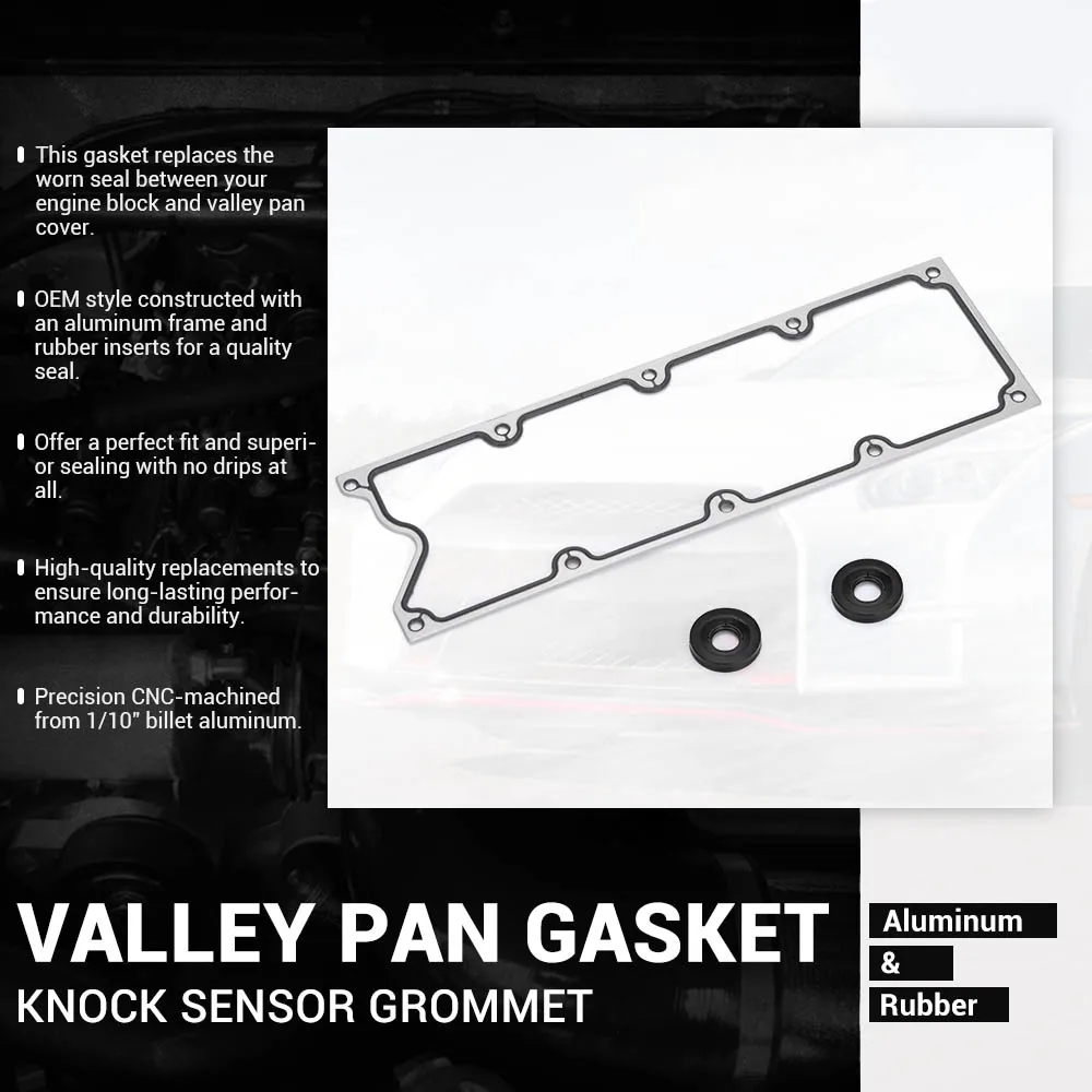 3 Sello de junta de placa de cubierta de cacerola de valle de motor 12558178   Para LS1 LS6 LQ4 LQ9 Buick Chevrolet GMC Hummer Pontiac 5.3L 6.0L 5.7L 4.8L