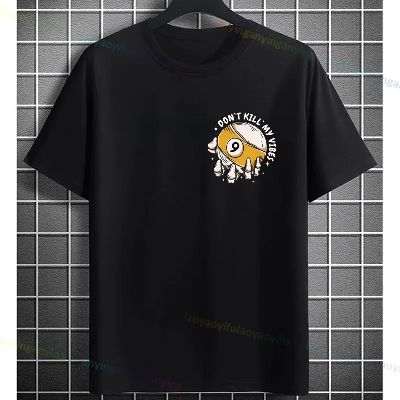 Je suis un deux joueurs. T-shirt graphique imprimé I Play 8 Balls et 9 Balls, 100% coton, col rond, manches courtes, Style rétro de rue