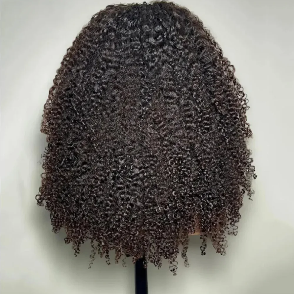 Preplucked natural preto macio 26 Polegada longo 180 densidade perucas dianteiras do laço para mulheres kinky encaracolado com cabelo do bebê sem cola boa textura