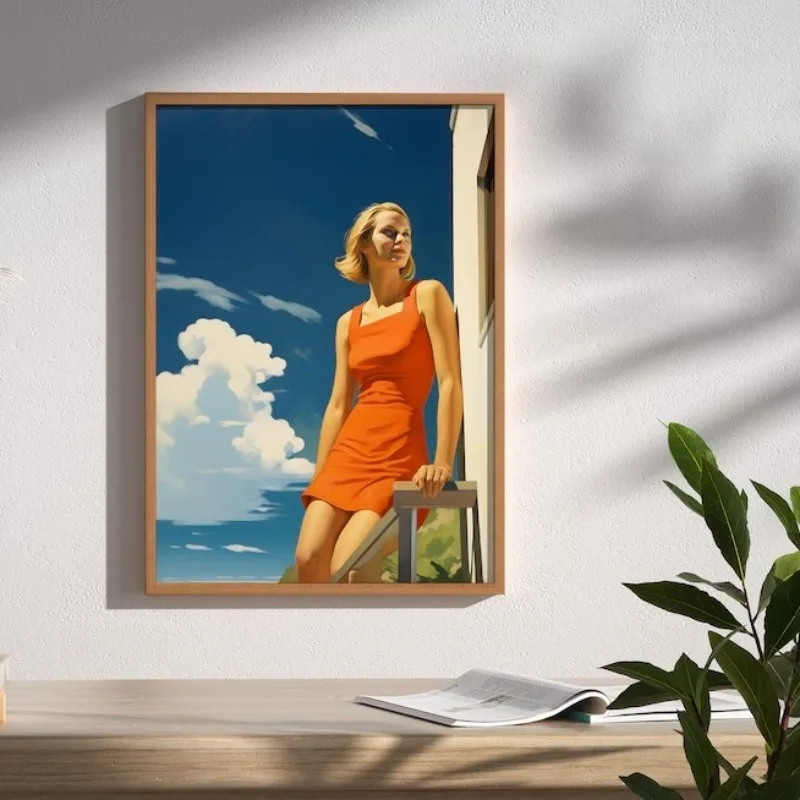 Edward Hopper City Poster Autumn Summer People Cityscapes Canvas Paintings Wall Art for Living Room Home Decor Mural