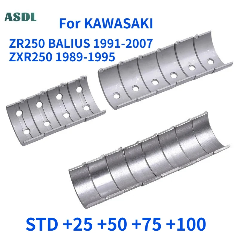 

18pcs/set 25mm 28mm Motorcycle Connecting Rod Crankshaft Bearing For Kawasaki ZXR250 1990-1998 ZR250 Oversize +25 +50 +75 +100