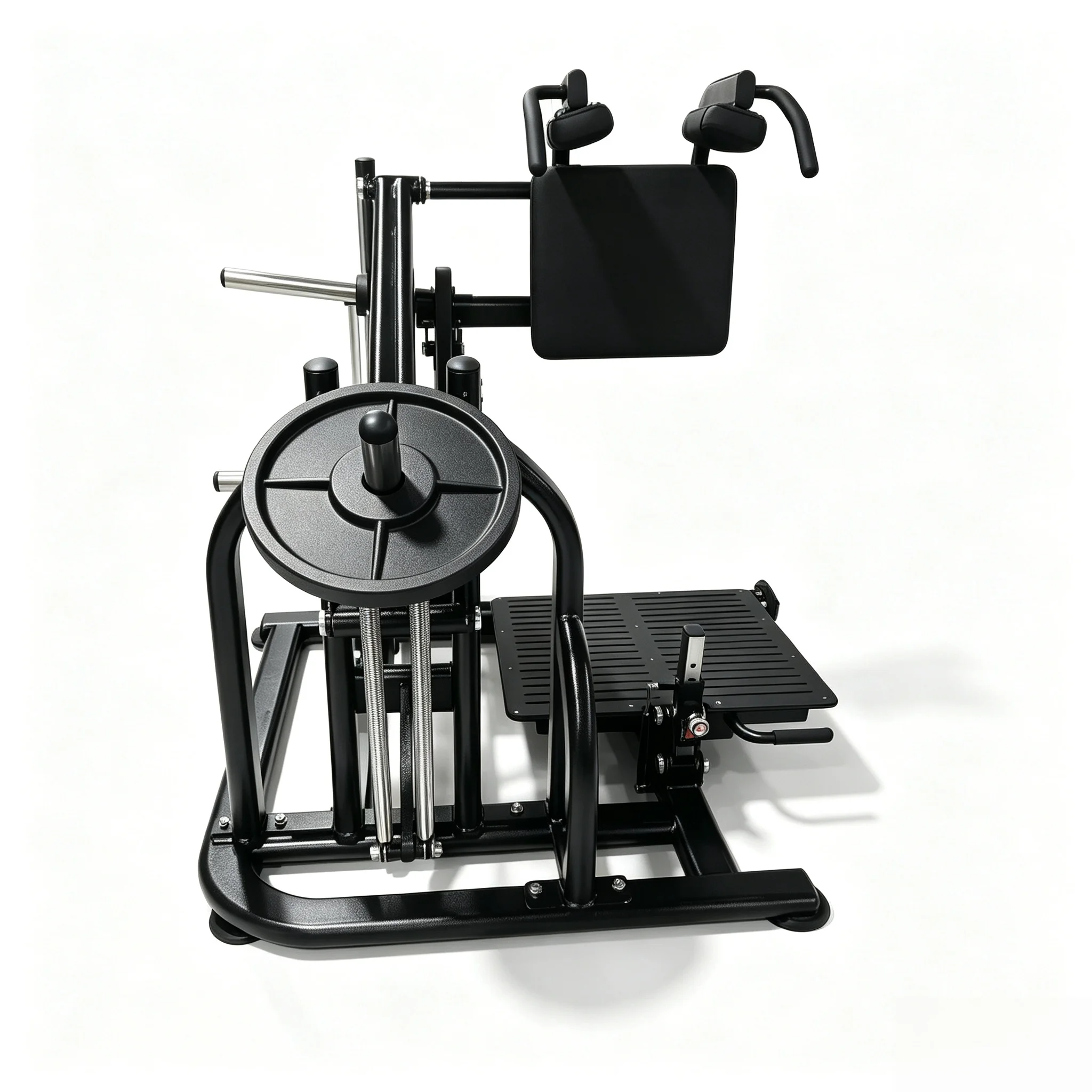 Chinese Commercial Fitness Equipment Plate-Loaded Squat Machine-Steel Construction Safety Features Gym Fitness Equipment