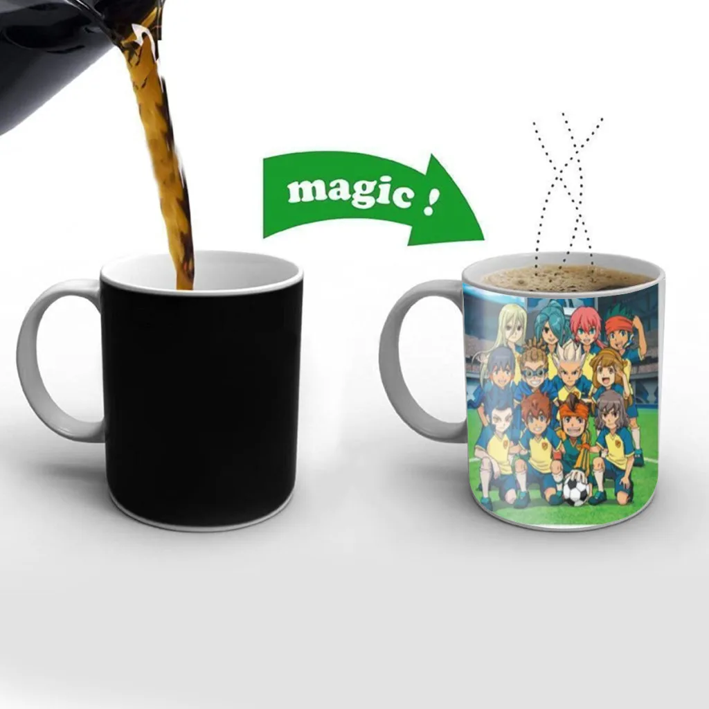 

I-Inazuma Eleven Anime Free shipping Mug Changing Color Ceramic Coffee Mugs Magic Tea Cup Best Gift