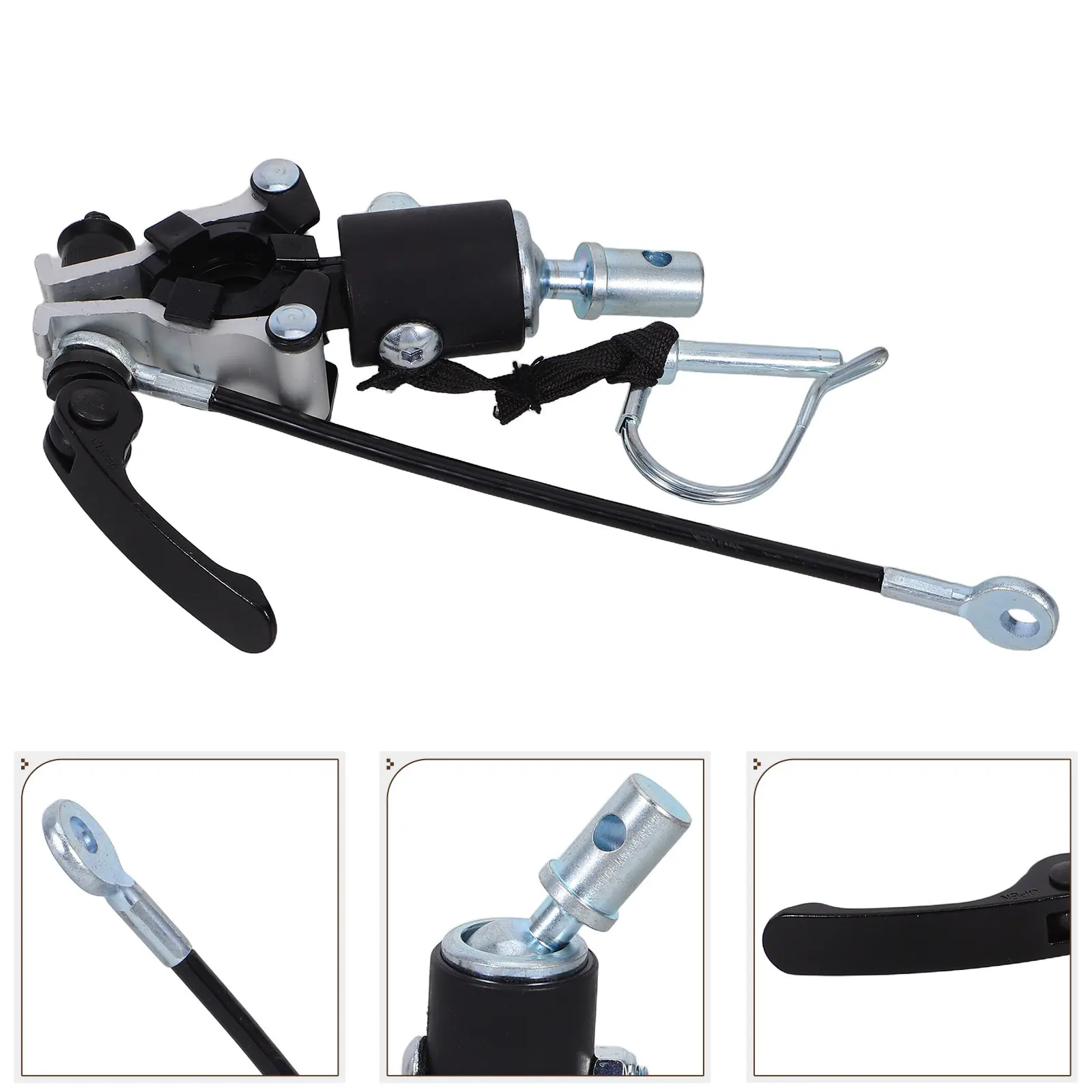 

Bike Trailer Connector High Strength Bicycle Coupler Attachment Fast Setup Universal Bike Trailer Hitch Adapter for Cargo