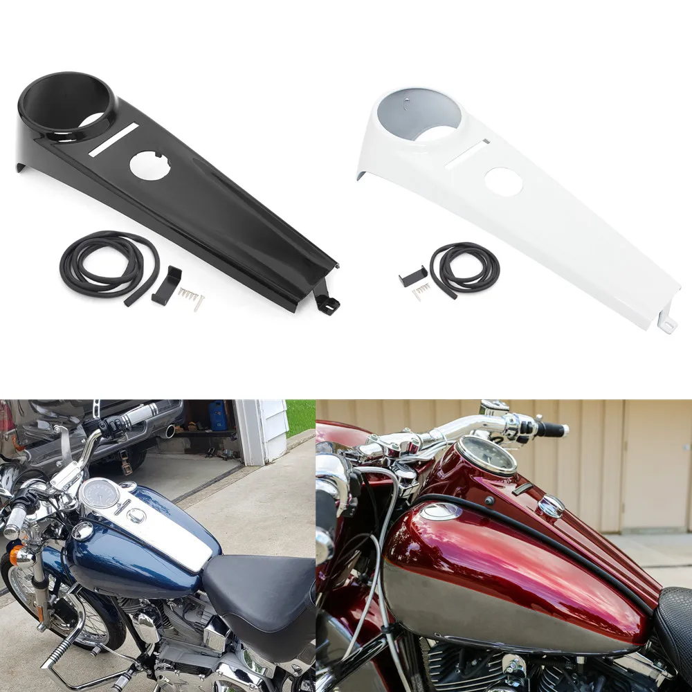 Motorcycle Stretched Smooth Dash Fuel Console Gas Tank Protection For Harley Softail Fat Boy Heritage Standard FXST 2000-2017