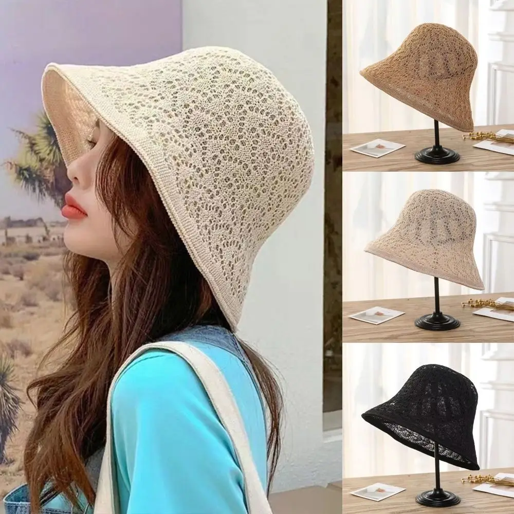 

Breathable Bucket Hat Spring Summer Beach Cap Fisherman Cap Women Girls