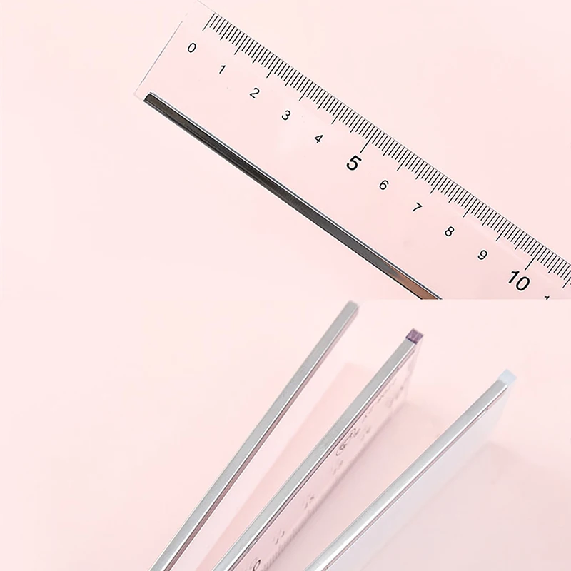 1PC 15cm Straight Ruler Transparent Plastic Ruler Drawing Tool Desk Accessories Student Stationery School Office Supplies