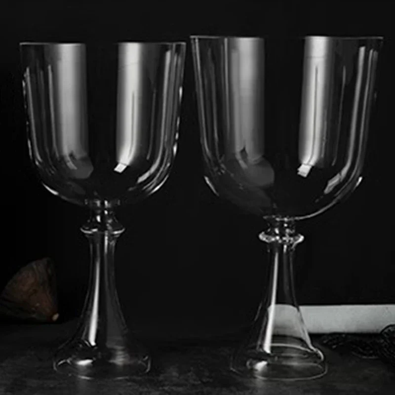 Handheld Crystal Singing Bowl 6/7/8 Inch Transparent Sound Bowl Yoga Meditation Tibetan Bowls Sound Healing Musical Instruments