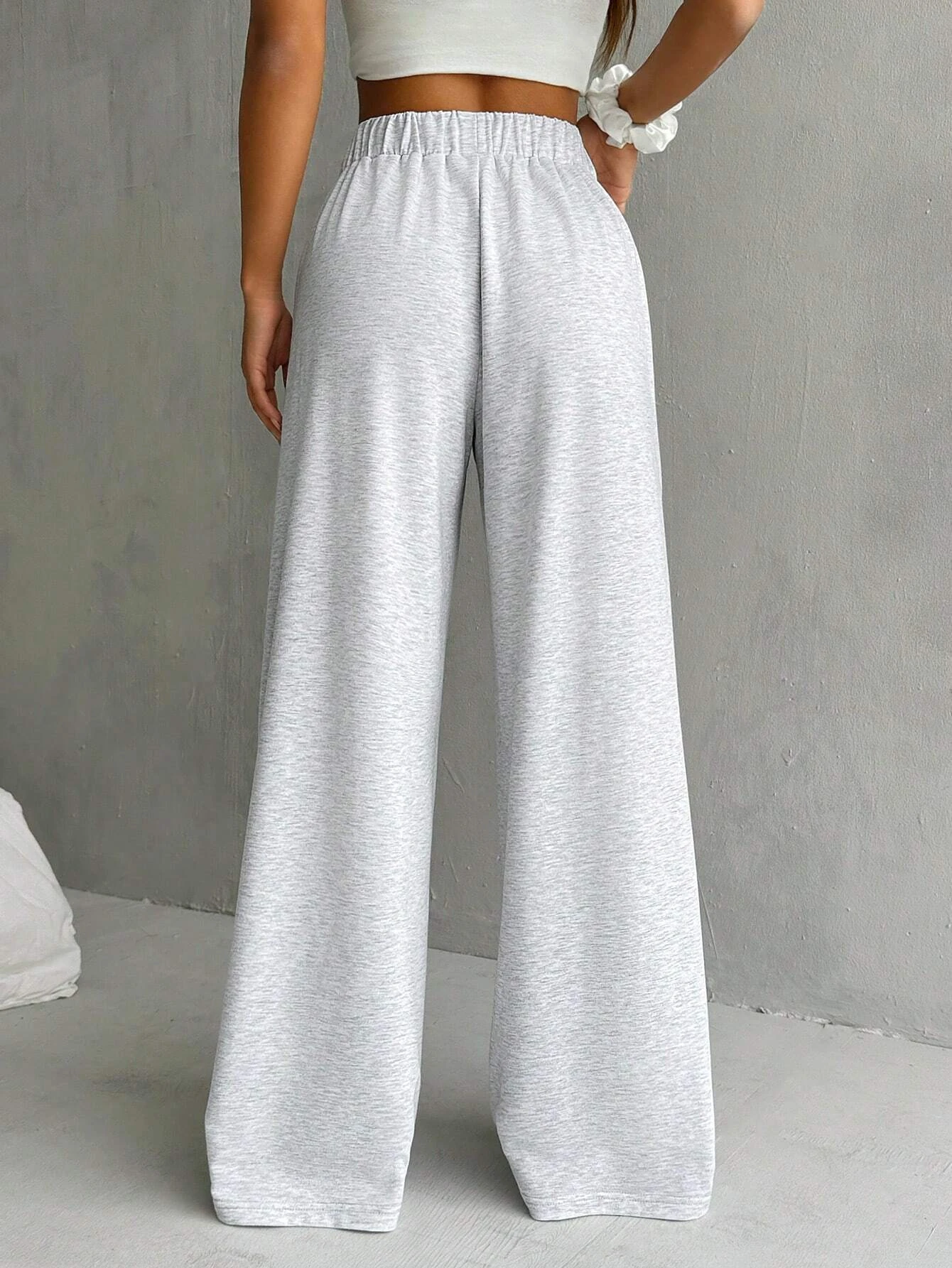 Women's Casual High-Waisted Wide-Leg Pants
