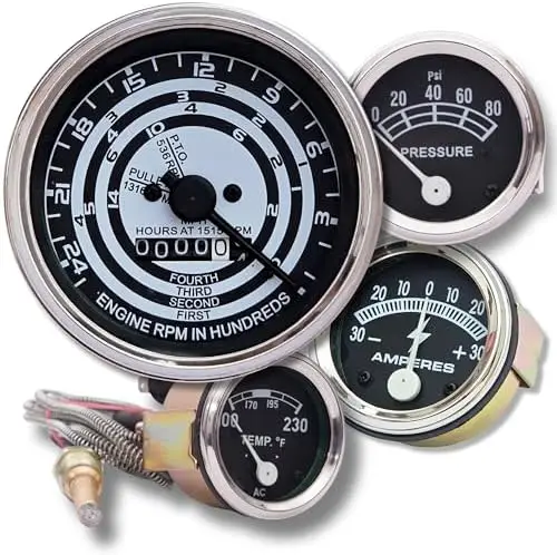 Chrome Gauge Set Fo…