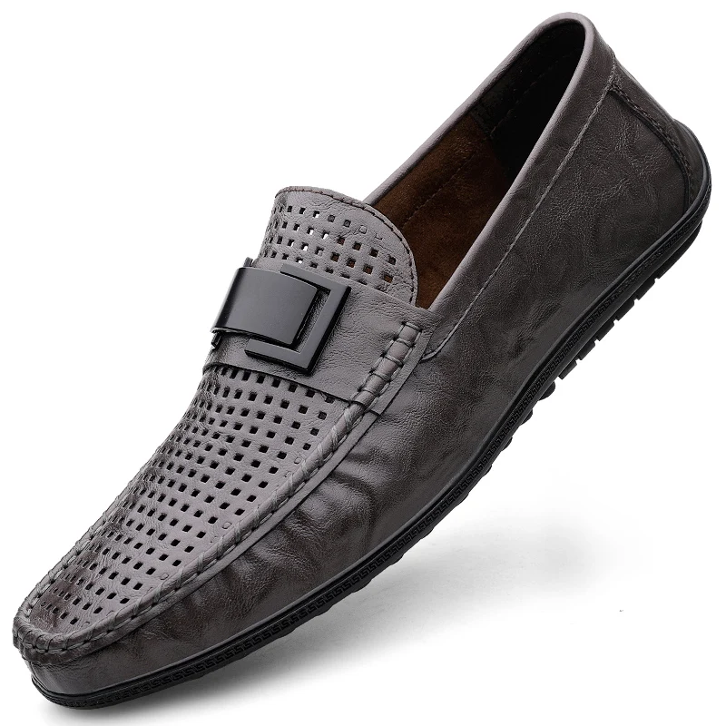 Mannelijke Comfortabele Wandelschoen Echt Lederen Slip Op Heren Loafers Nieuwe Trend Casual Schoenen Mannen Designer Mocassins Hot Sale Drive Schoenen