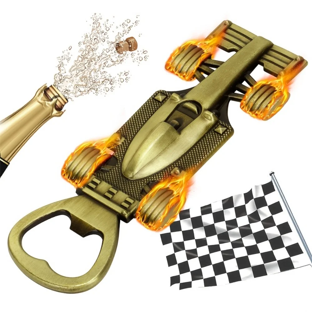 1 Creative Racing Car Bottle Opener, Alloy Household Bottle 