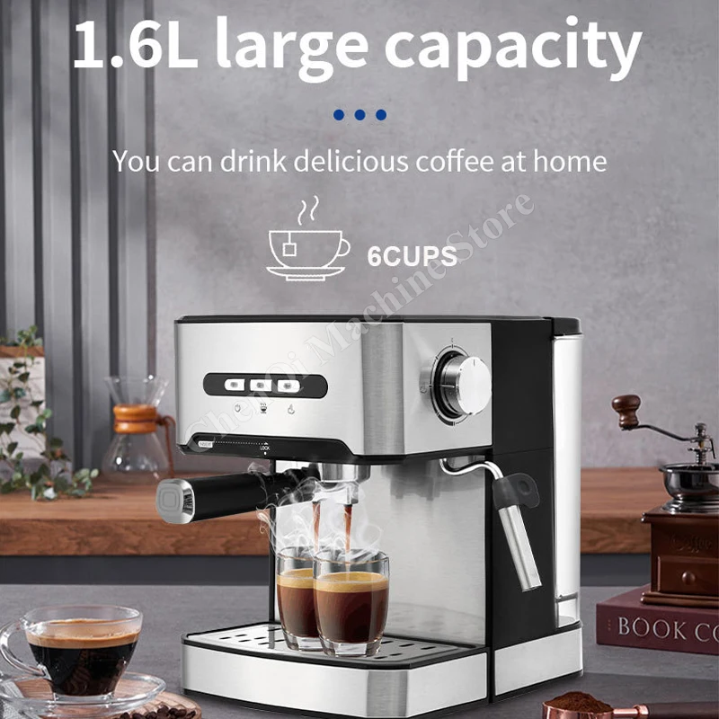 Machine à café italienne pour usage domestique et de bureau, capsule en poudre, utilisation pour les touristes, latte, cappuccino, machine à expresso manuelle