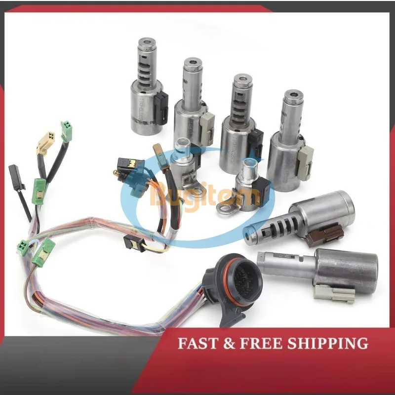 1 conjunto kit solenóide de transmissão com chicote de fios af21 TF-81SC 078220261C para ford fusion mazda lincoln volvo xc60 xc70 xc90