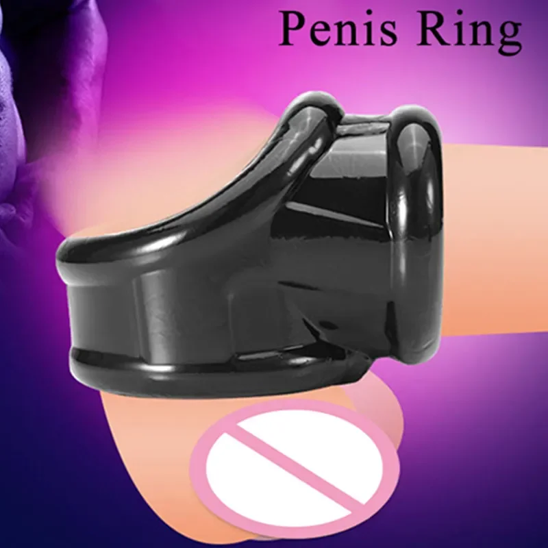 Elastic Scrotum Bondage Ring Penis Erection Ring Testis Cock Ball Stretcher Delayed Ejaculation Male Masturbation Sex Products