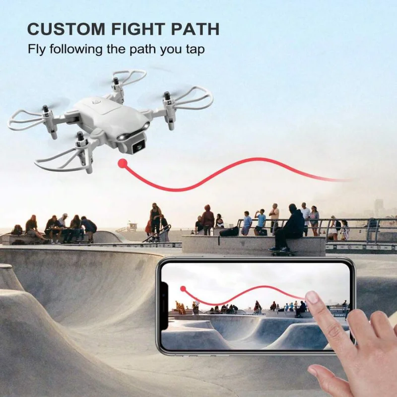 4DRC 4DRC 4K With Camera, 360° Drone, Laser Obstacle Avoidance,45 Mins Flight, 3 Batteries, 90° A
