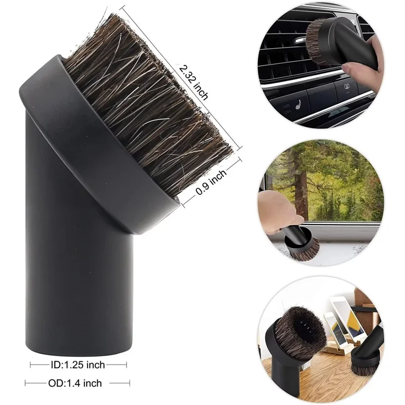 11 قطعة مرفقات مكنسة 2 1/2 بوصة إلى 1 1/4 بوصة إلى 1 3/8 بوصة و1 7/8 بوصة إلى 1 بوصة طقم محوّل خرطوم مكنسة كهربائية كما هو موضح من البلاستيك #1